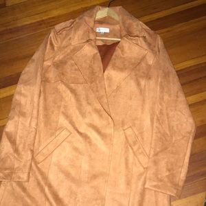 Suede trench Jacket